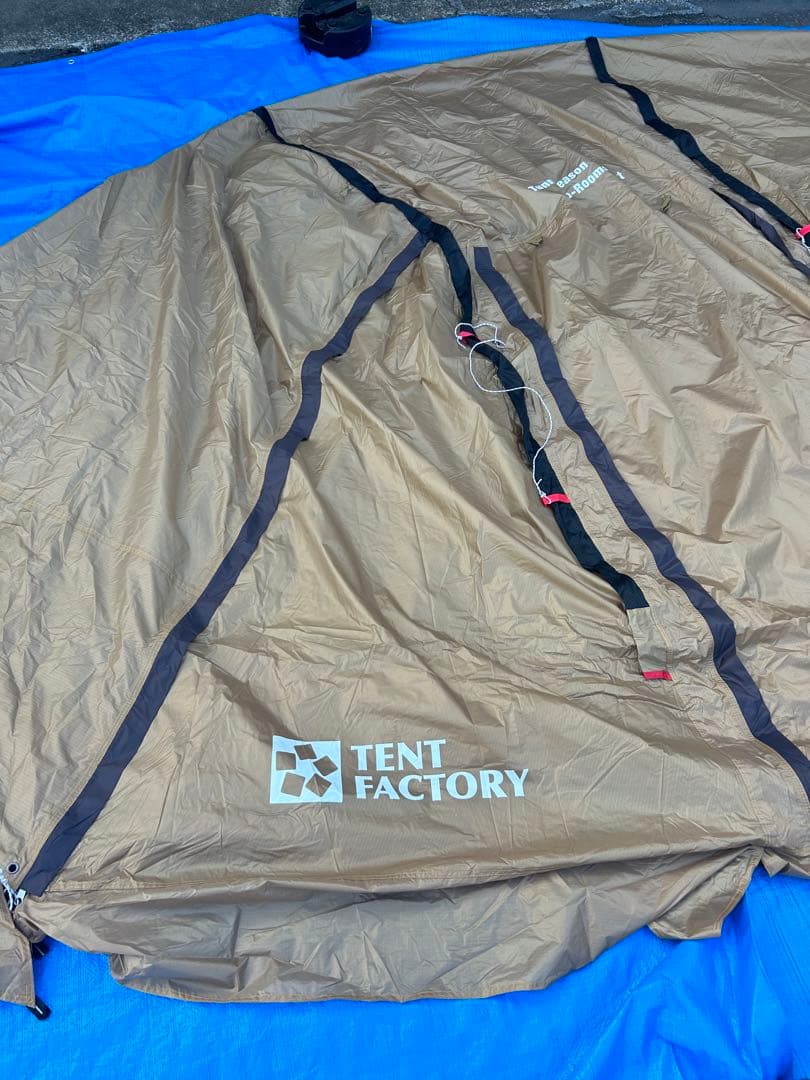 【美品】テントファクトリー 4シーズン トンネル2ルームテント
