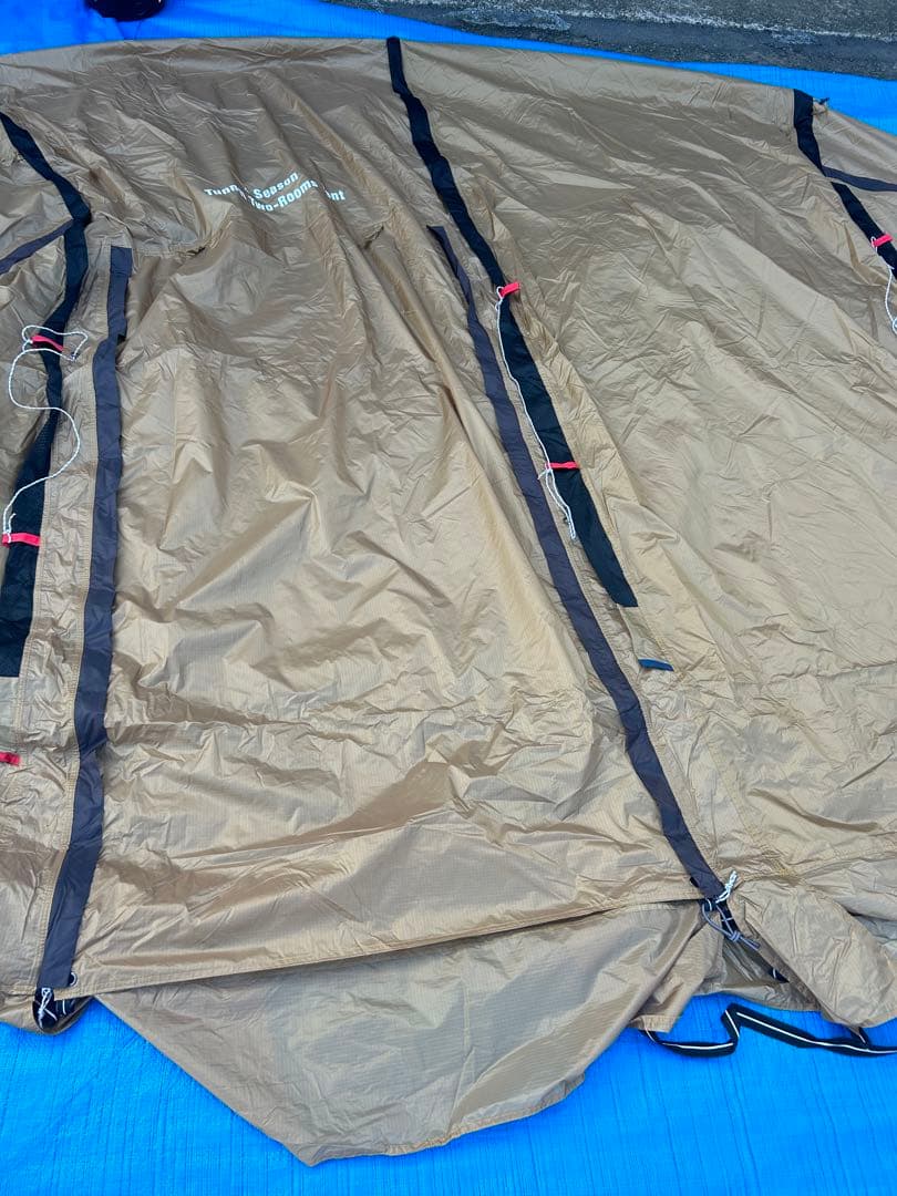 【美品】テントファクトリー 4シーズン トンネル2ルームテント