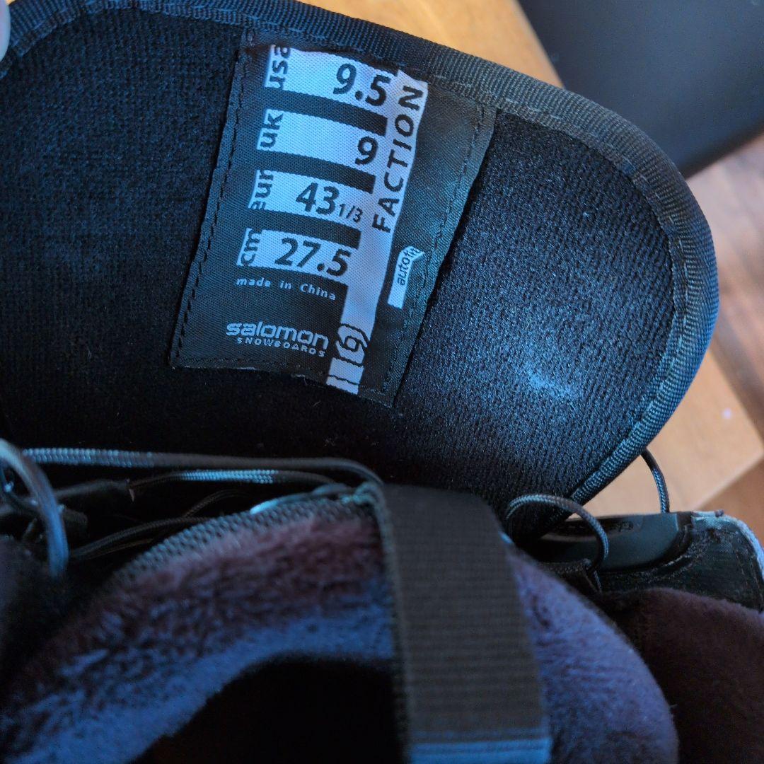 サロモン　salomon　faction　スノーボードブーツ　27.5cm