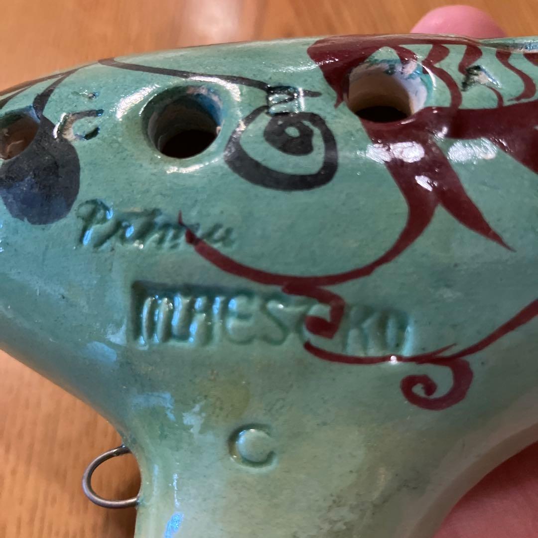 プリマ楽器　陶器オカリナC調　未使用箱入り　手工最高級品