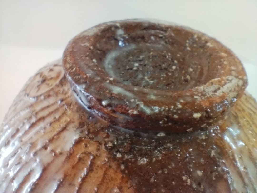 [未使用］波多野英生 萩焼 櫛目茶碗 / 冬茶碗 / 抹茶碗 / 初釜