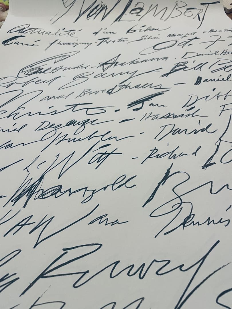 新品正規品 サイ・トゥオンブリー Cy Twombly1972 ポスター額装付き