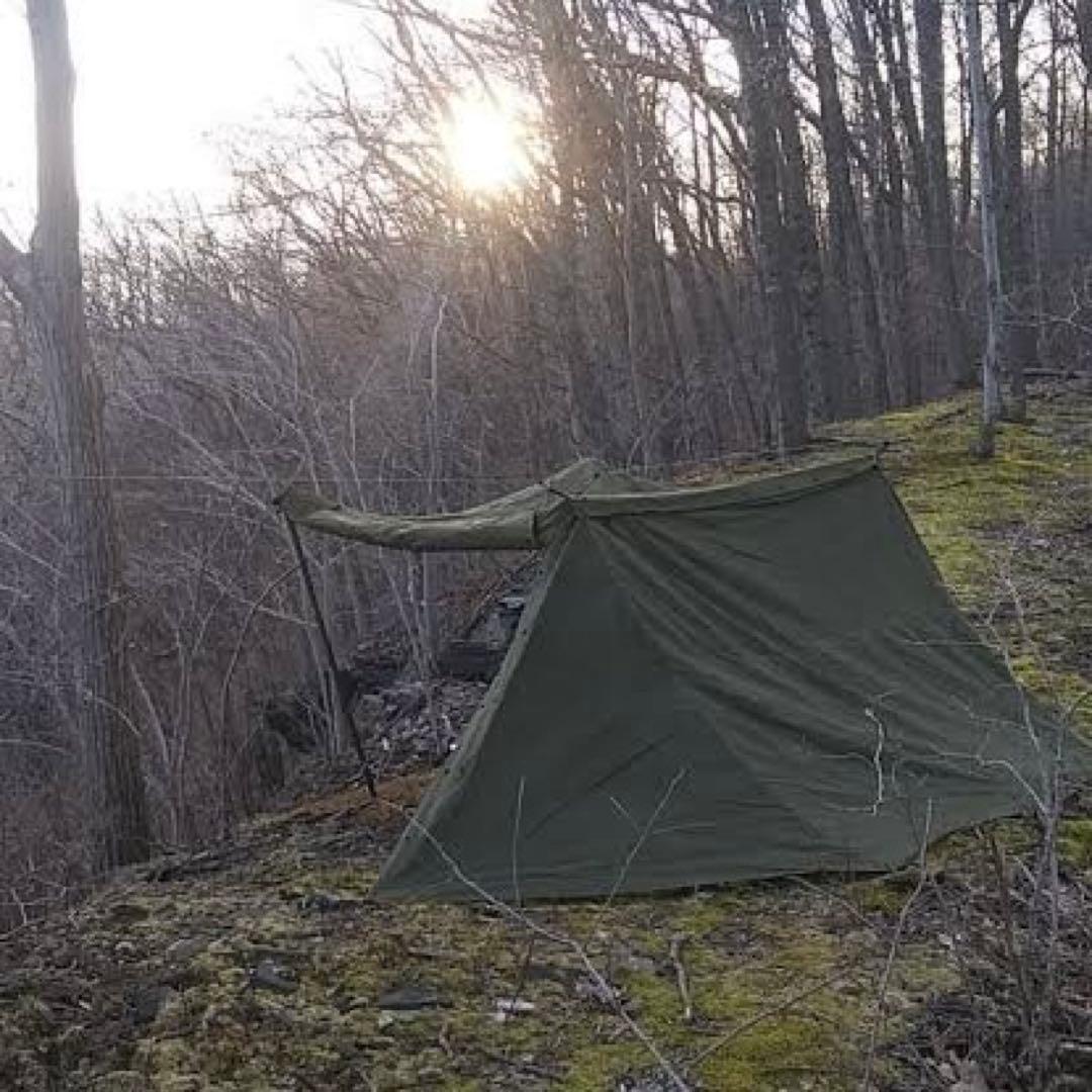 新品未使用 デッドストックUS パップテント 米軍シェルターシート 2枚セット