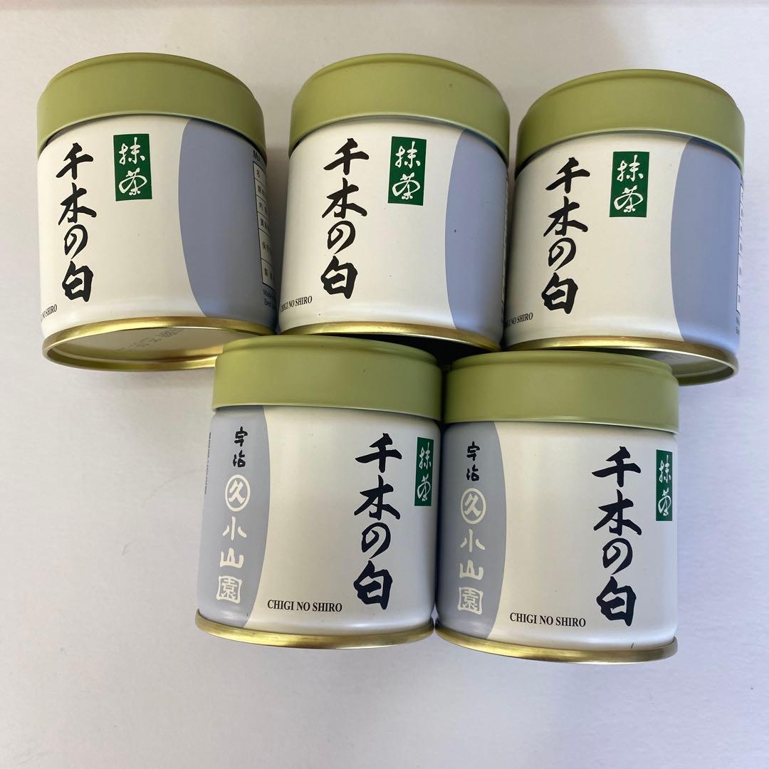 抹茶丸久小山園千木の白 MATCHA 40g缶 5缶セット
