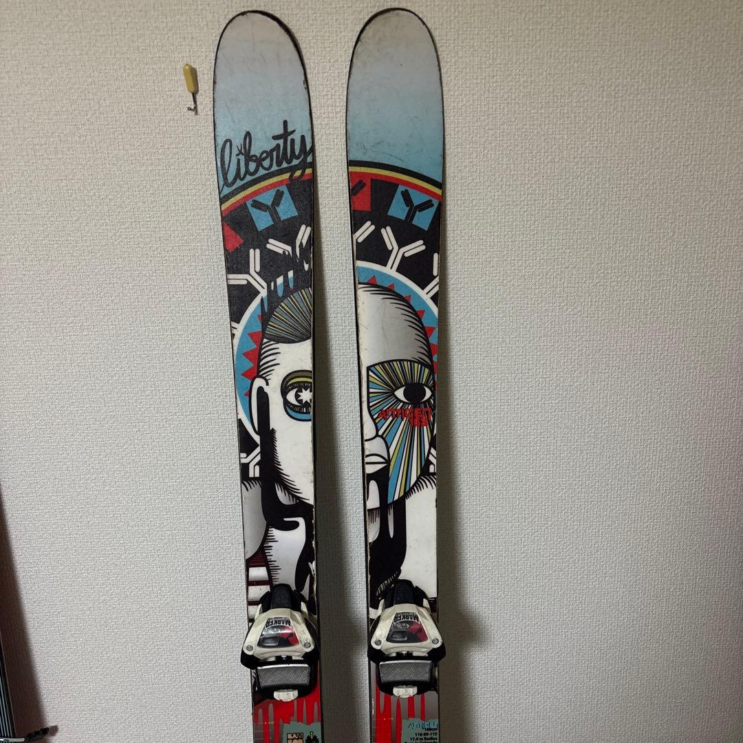liberty スキー板 グラフィックデザイン 付属バインディング