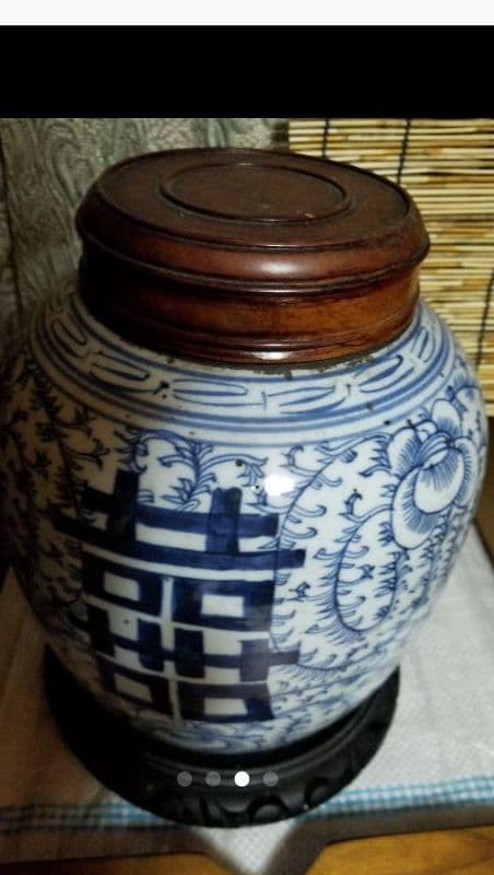 染付 中国 古美術 古玩 葉茶壺です