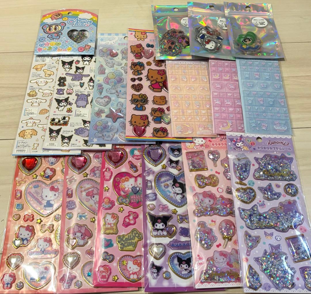 新品　ボンボンドロップシール　サンリオ　うるちゅる　正規品　84枚セット　,