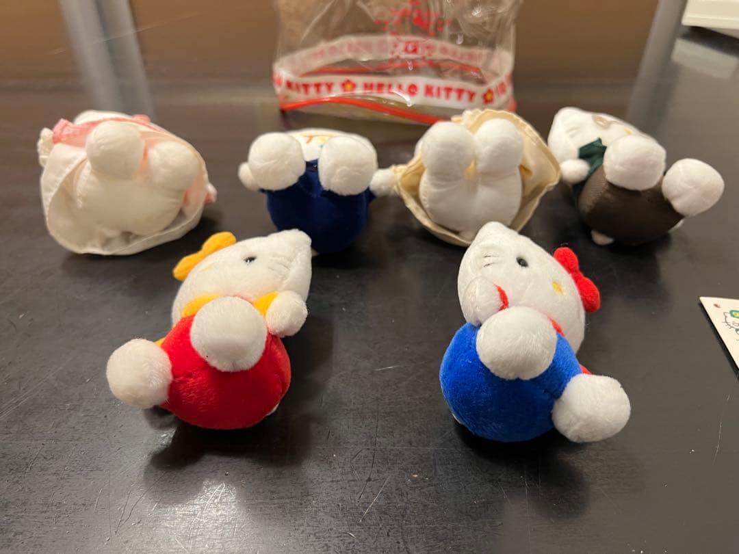 【1999年製】ハローキティ25周年ぬいぐるみ6体セット