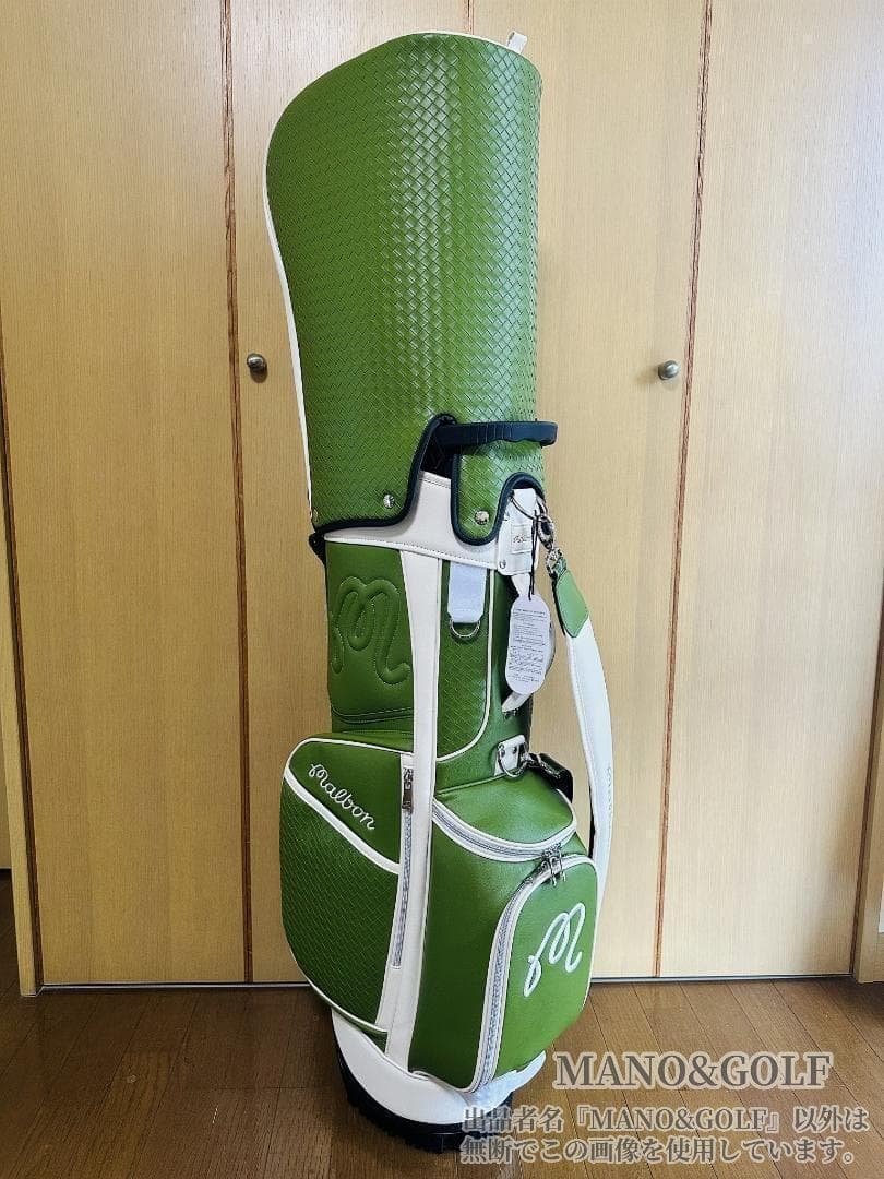 即日発送 マルボンゴルフ キャディバッグ Malbon Golf 緑色