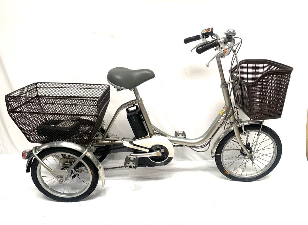 【即乘】送料無料 YAMAHA 電動アシスト三輪自転車 PAS 動作確認済