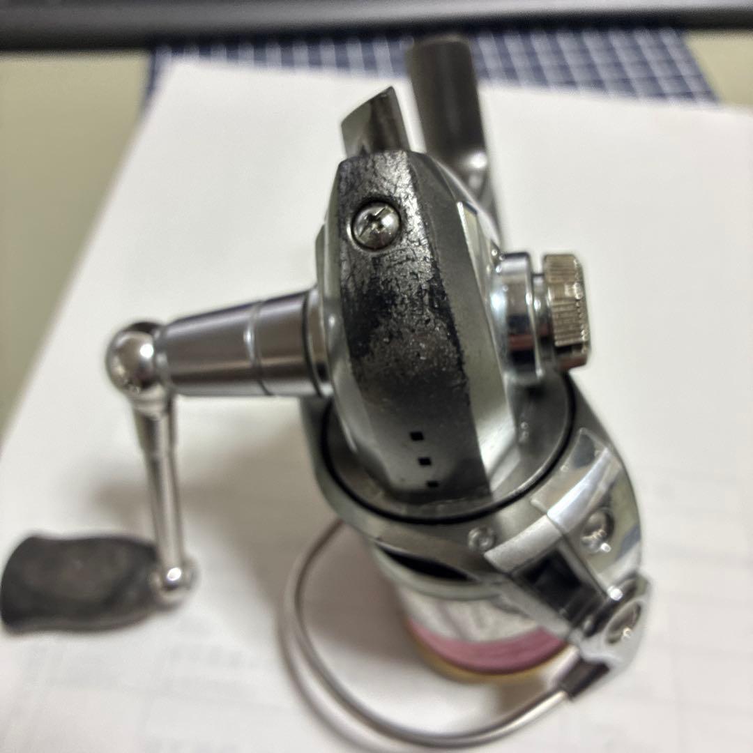 スピニングリール ピンクスプール