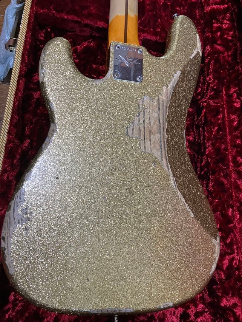ベース J Fender Bass Heavy Relic Champagne Gold