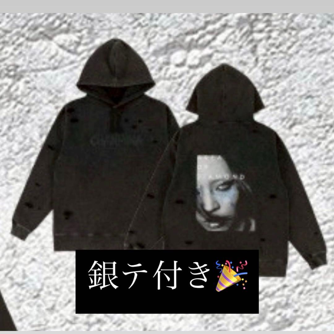 ちゃんみな フーディ パーカー AREA OF DIAMOND 4 ブラック