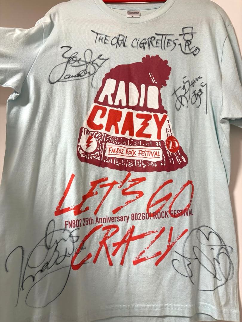 世界に1枚⭐︎THE ORAL CIGARETTESサイン入りTシャツ