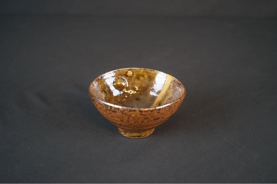 常滑の名工 滝田椿渓 真焼 茶碗 共箱 茶道具