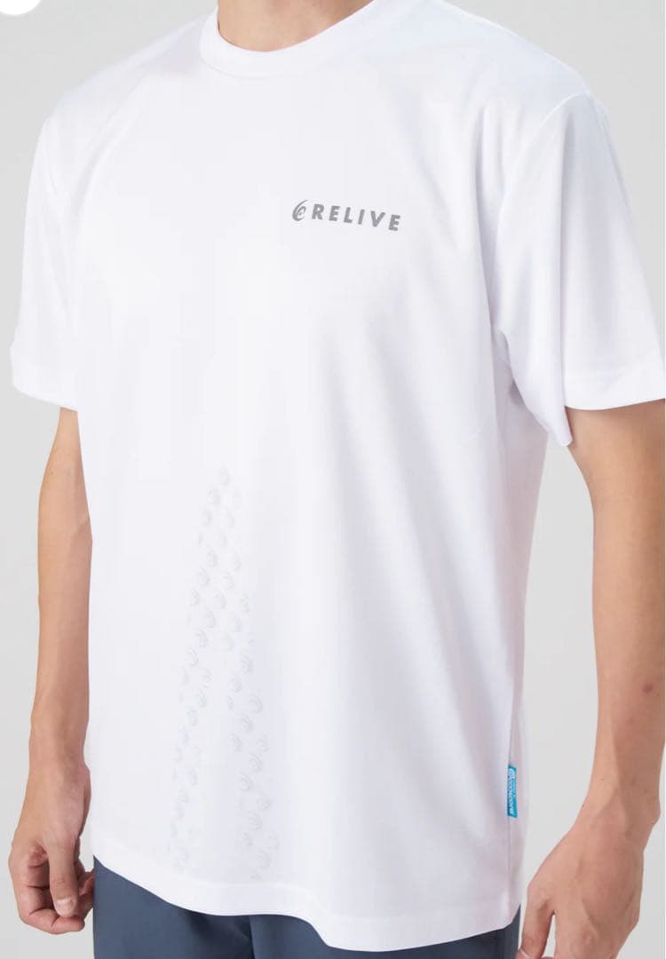 リライブシャツスポーツ　ユニセックス　白　サイズL　　(正規品)