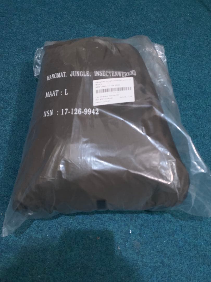 超希少 新品未使用 試し張り1回、オランダ軍ハンモックテントセット