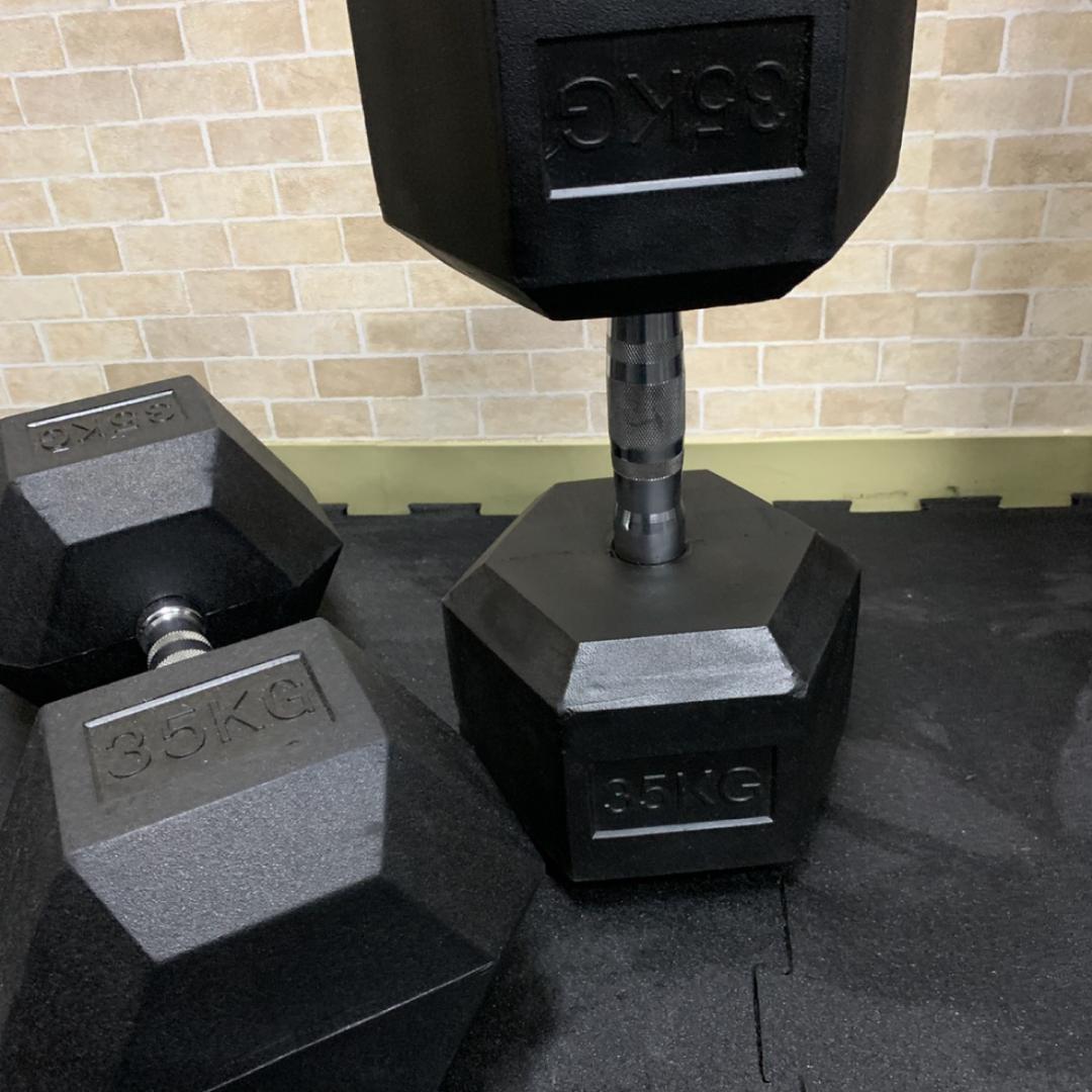 ラバー ヘックス ダンベル 35kg × 2個 セット