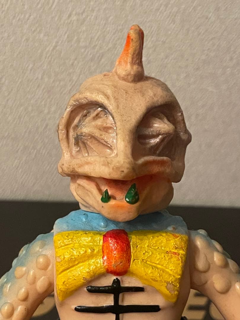 【仮面ライダー怪人】ピラザウルス　スタンダード　当時物　ソフビ