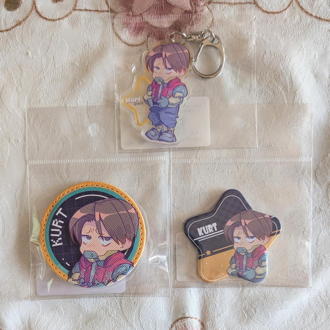 ミルキーサブウェイ1 特典 カート&マックス アクスタ 缶バッジ カード シール