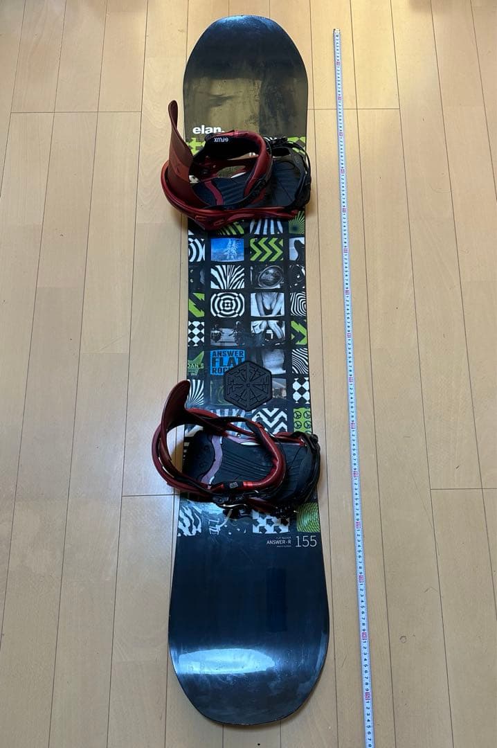 スノーボード ビンディング セット　ELAN 155 FLUX RX L