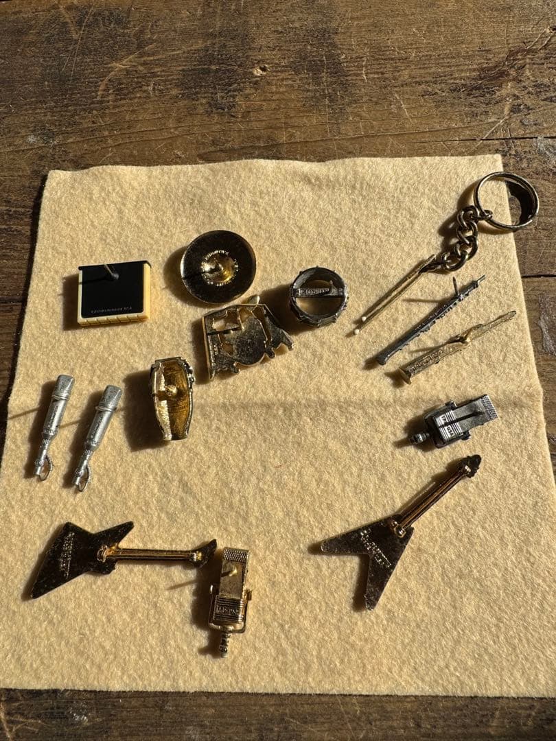 昭和レトロ 楽器ミニチュア1５点 豪華コレクション箱付