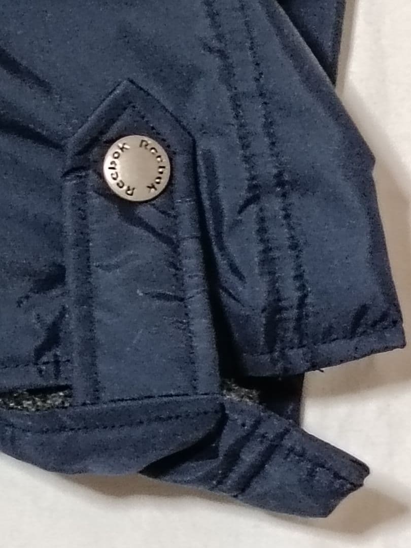 新品未使用　美品　Reebok　リーボック　 ベンチコート　ネイビー　メンズM