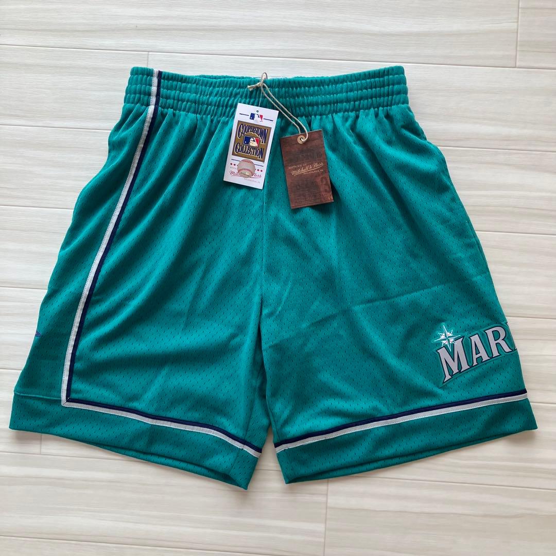 【新品】 MLB シアトル・マリナーズ　ハーフパンツ　メジャーリーグ　バスパン