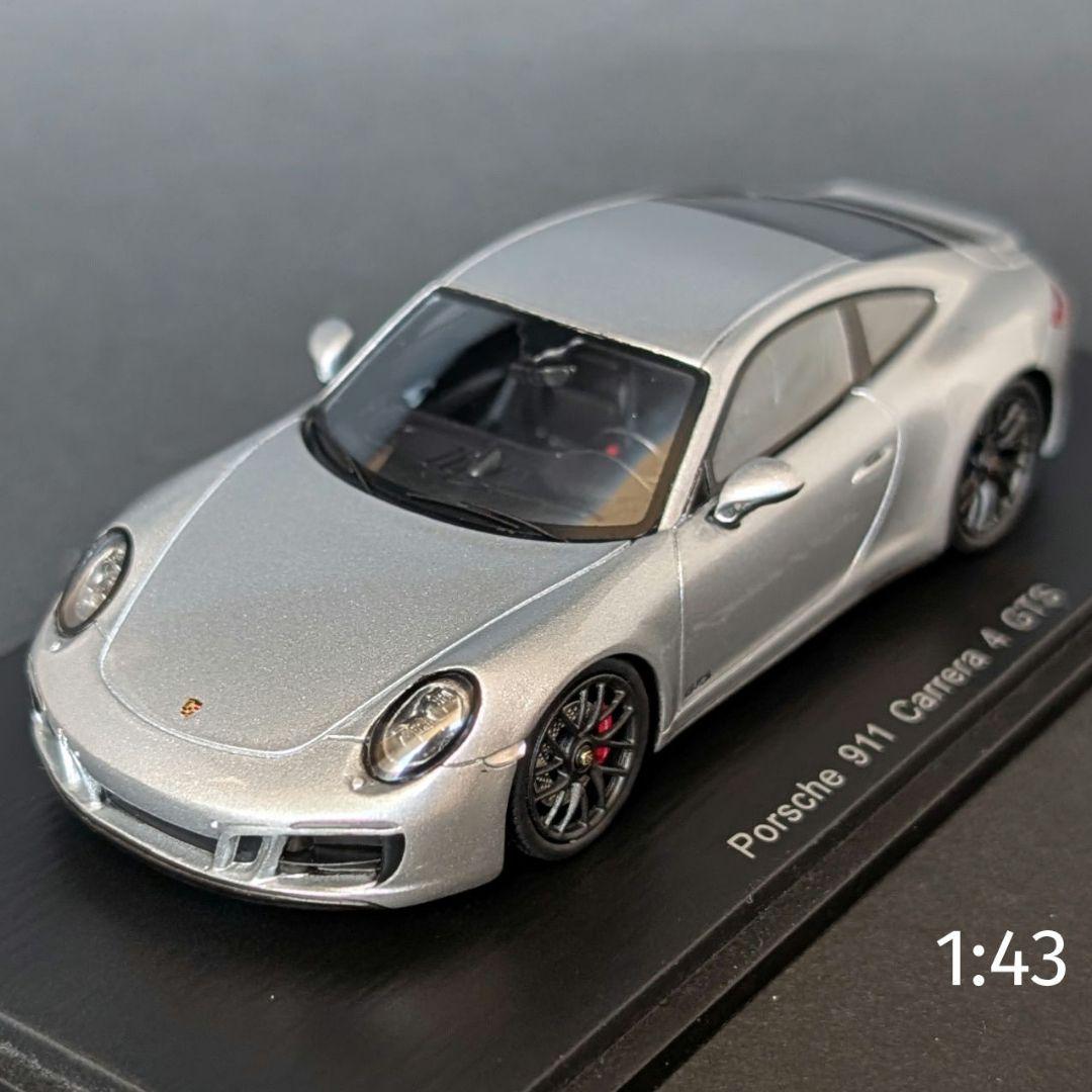 スパーク 1/43 Porsche 911 カレラ4 GTS 2018 シルバー