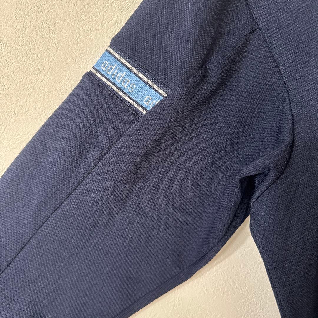 adidas アディダス 80s デサント製 ヴィンテージ ネイビー　ジャージ