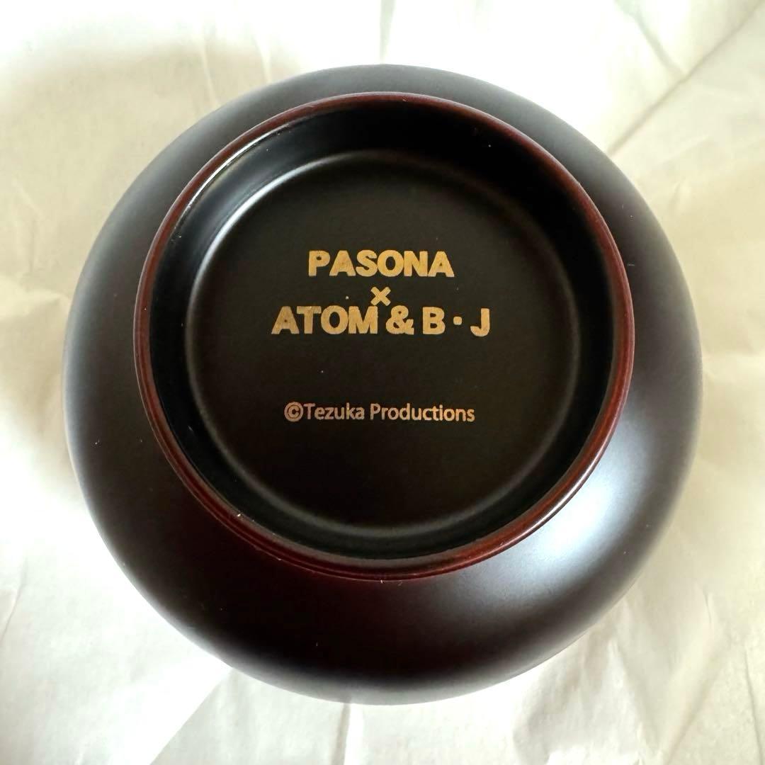 アトム　吸い物椀 万博 ATOM PASONA パソナ館　お椀　漆器　うるし　黒