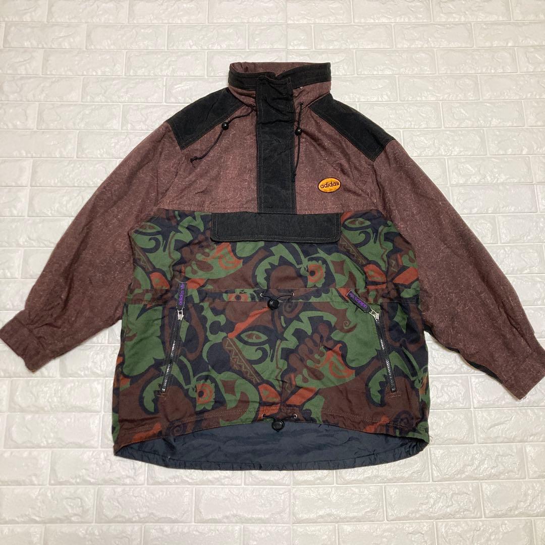激レア adidas 90s スノボウェア アノラックジャケット デサント XL