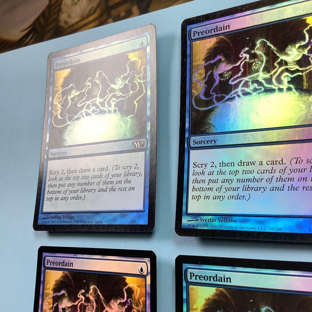 定業/Preordain  M11英語foil 4枚セット