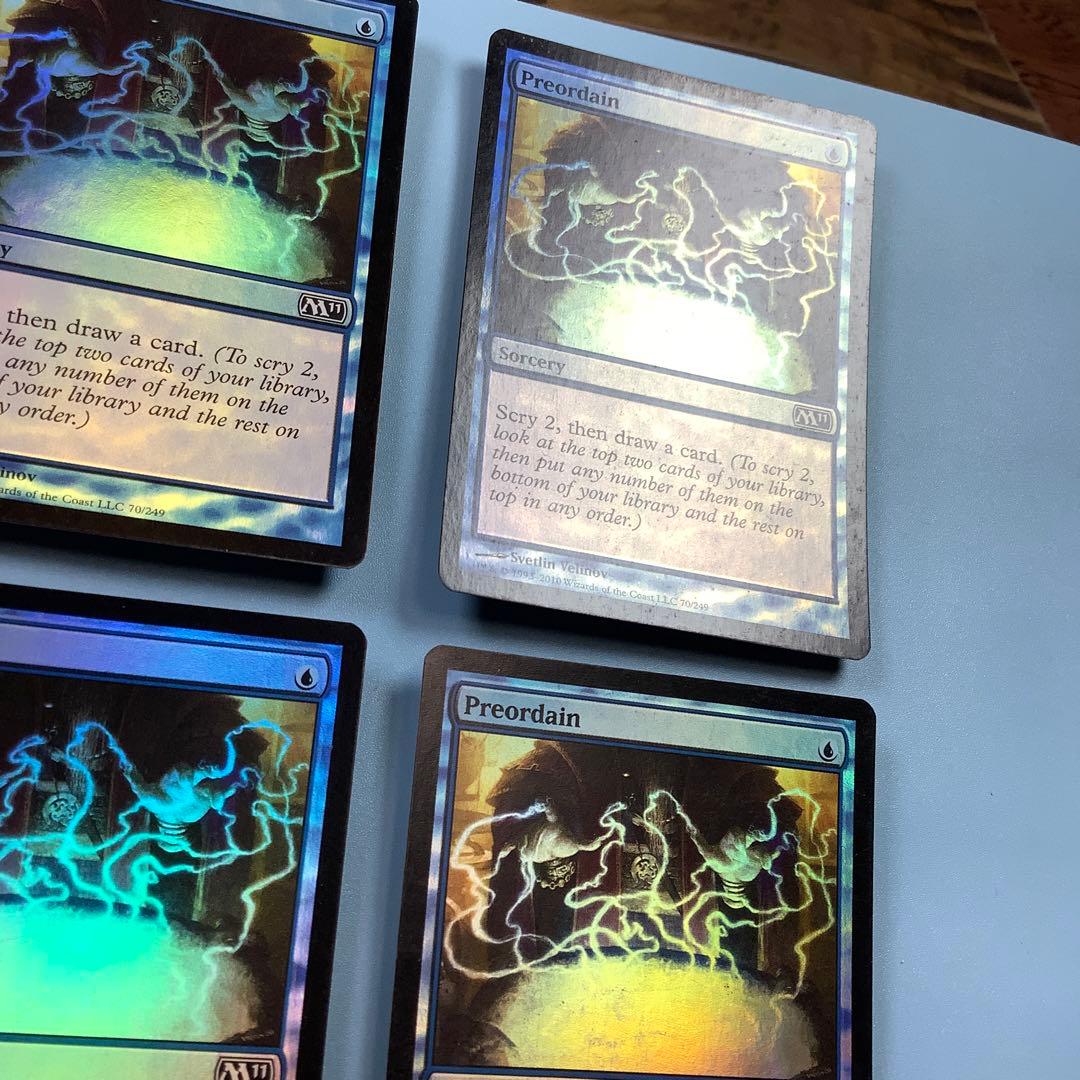 定業/Preordain  M11英語foil 4枚セット