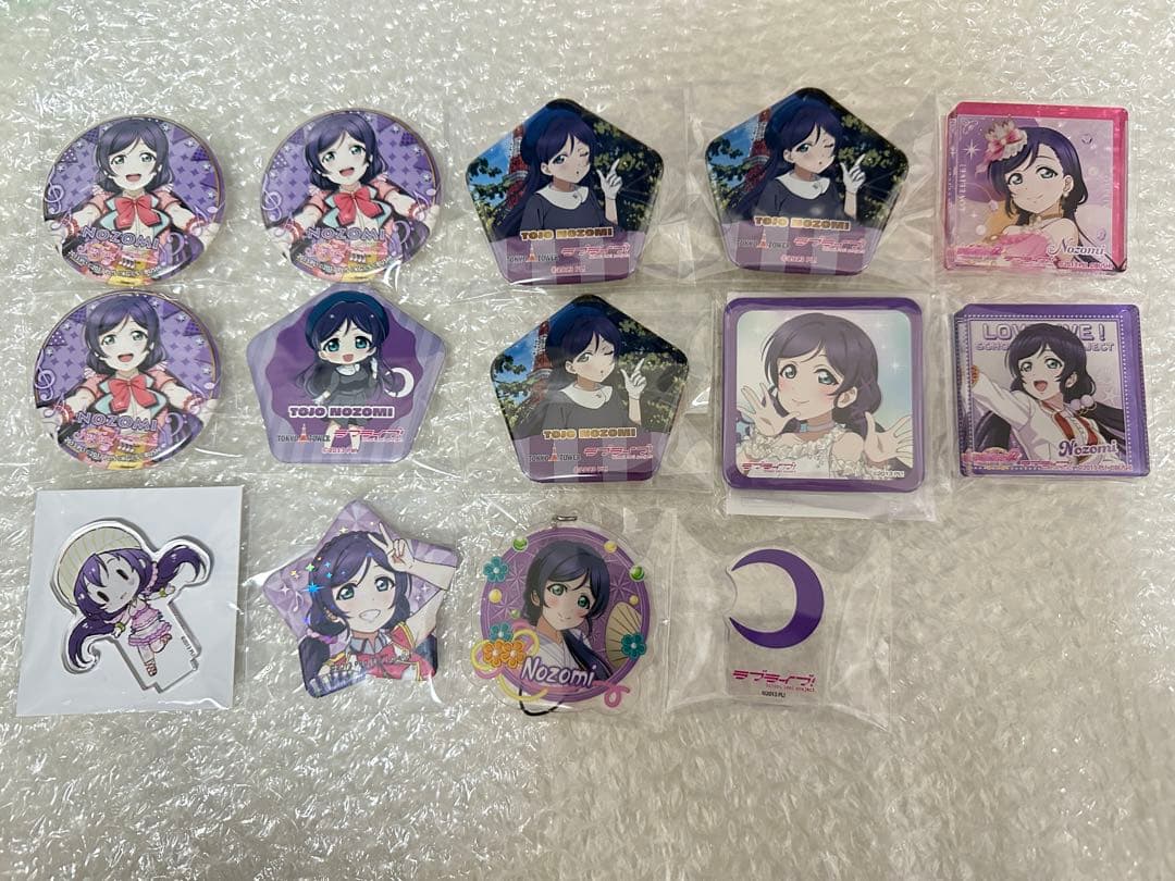 ラブライブ!μ's　東條希　アクリルスタンド　缶バッジ　セット　56点まとめ売り