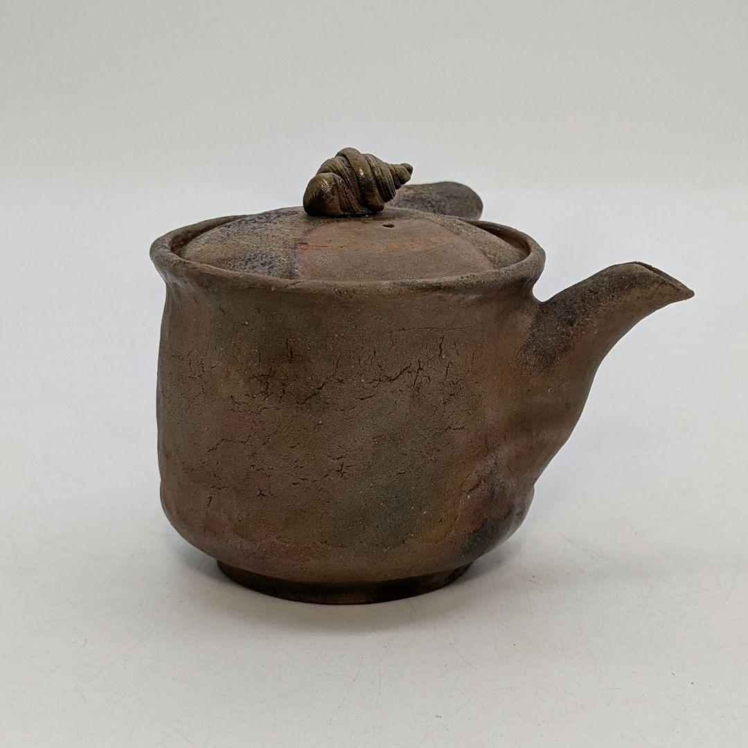 木村春芳 備前焼 手造急須 用心箱 貝摘み 煎茶器 煎茶道具 食器 たたら作り