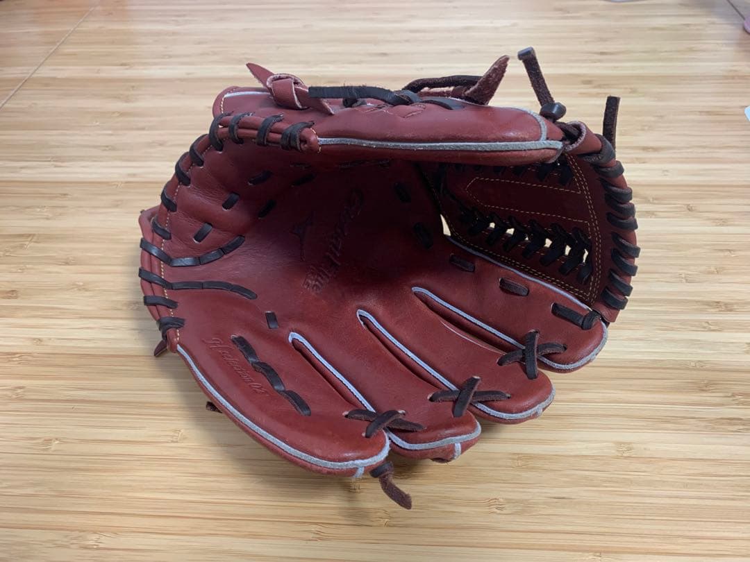 Mizuno Global Elite 硬式グローブ 赤