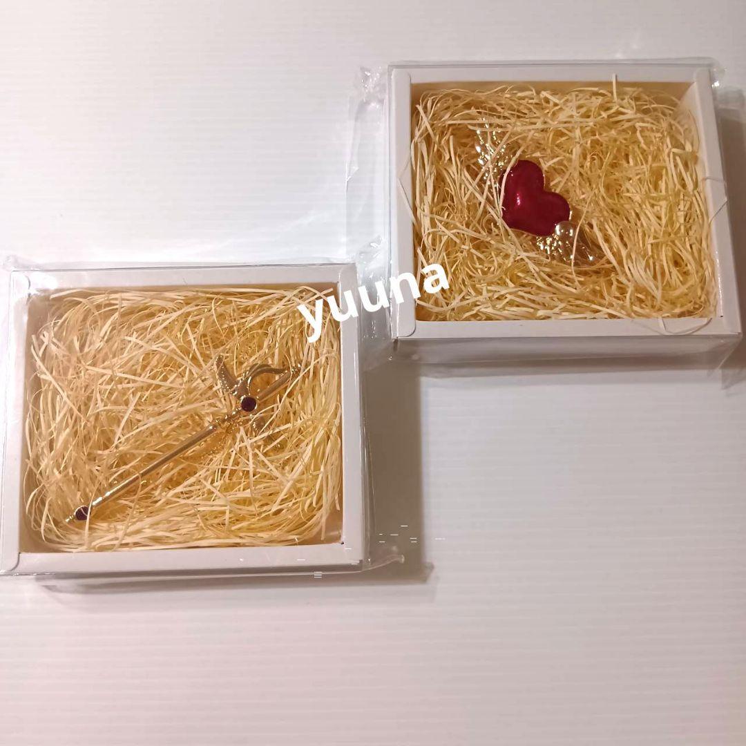 カードキャプターさくら展 限定グッズ ブローチ ハート ソード 2種セット　希少