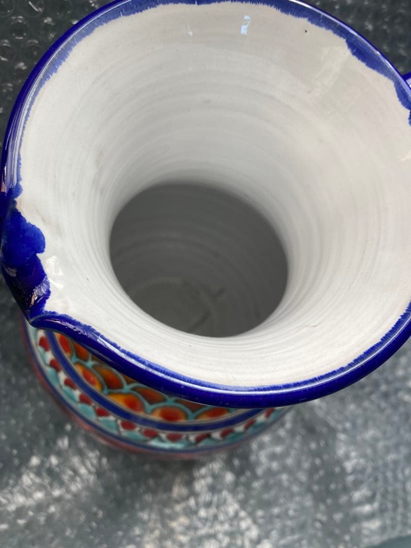 ceramica LAMAGAハンドペイントヴィンテージピッチャー