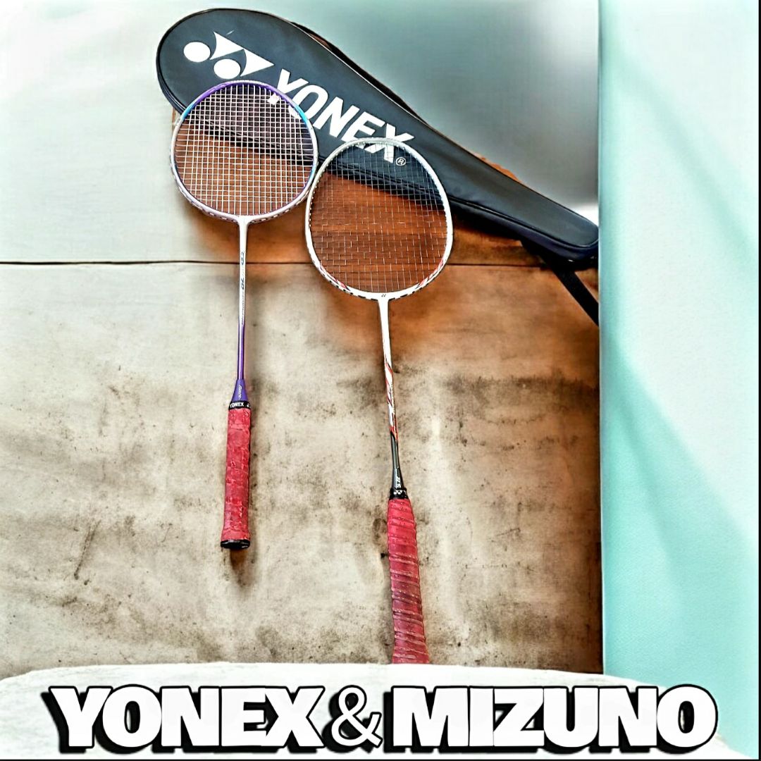 ★ヨネックスYONEX＆MIZUNOバドミントンラケット4本セット★