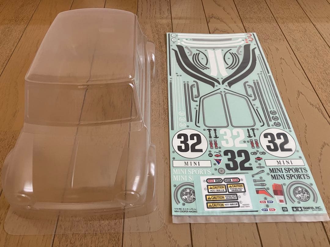 タミヤ 1/10 ミニクーパー レーシング ボディ ステッカー