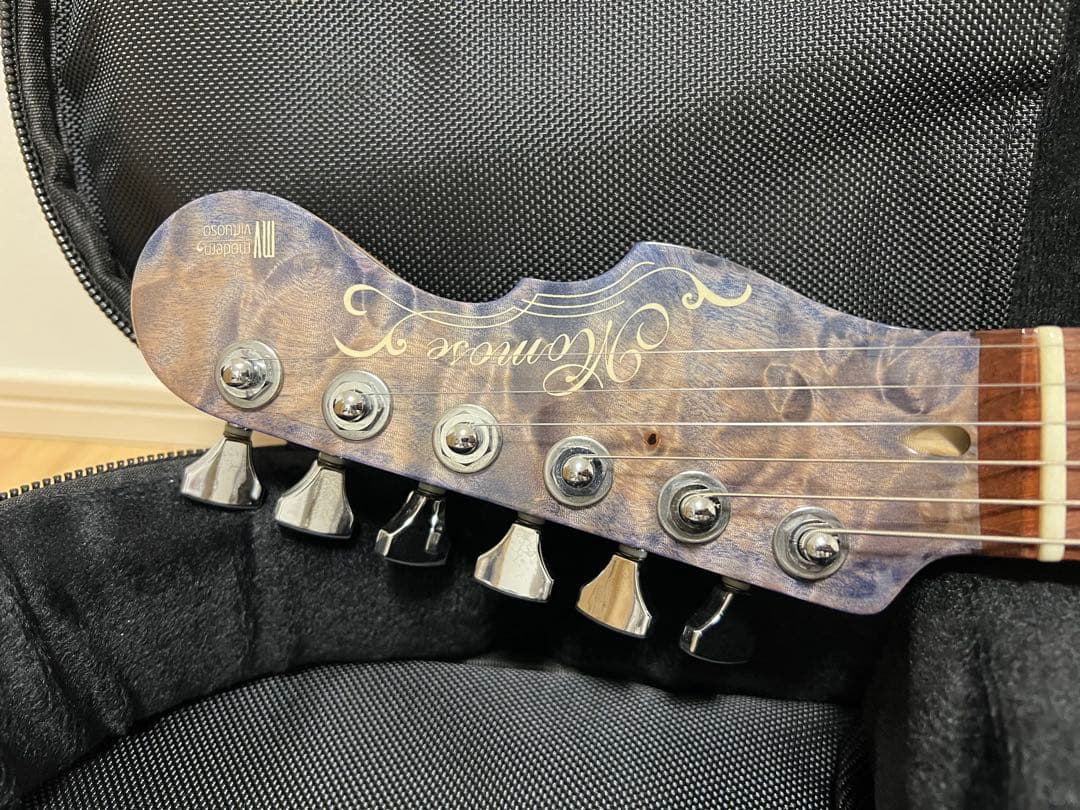 Momose MC24 フレイム栃 ストラト 24フレット