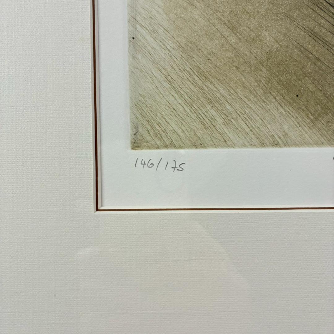 美品 アナピア・アントニーニ「ブライヤのパイプ」カラーエッチング 直筆サイン入り