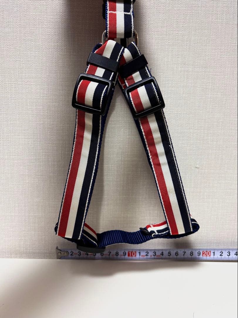 【THOM BROWNE】ドックハーネス 犬用 ペット用品 トリコロール S