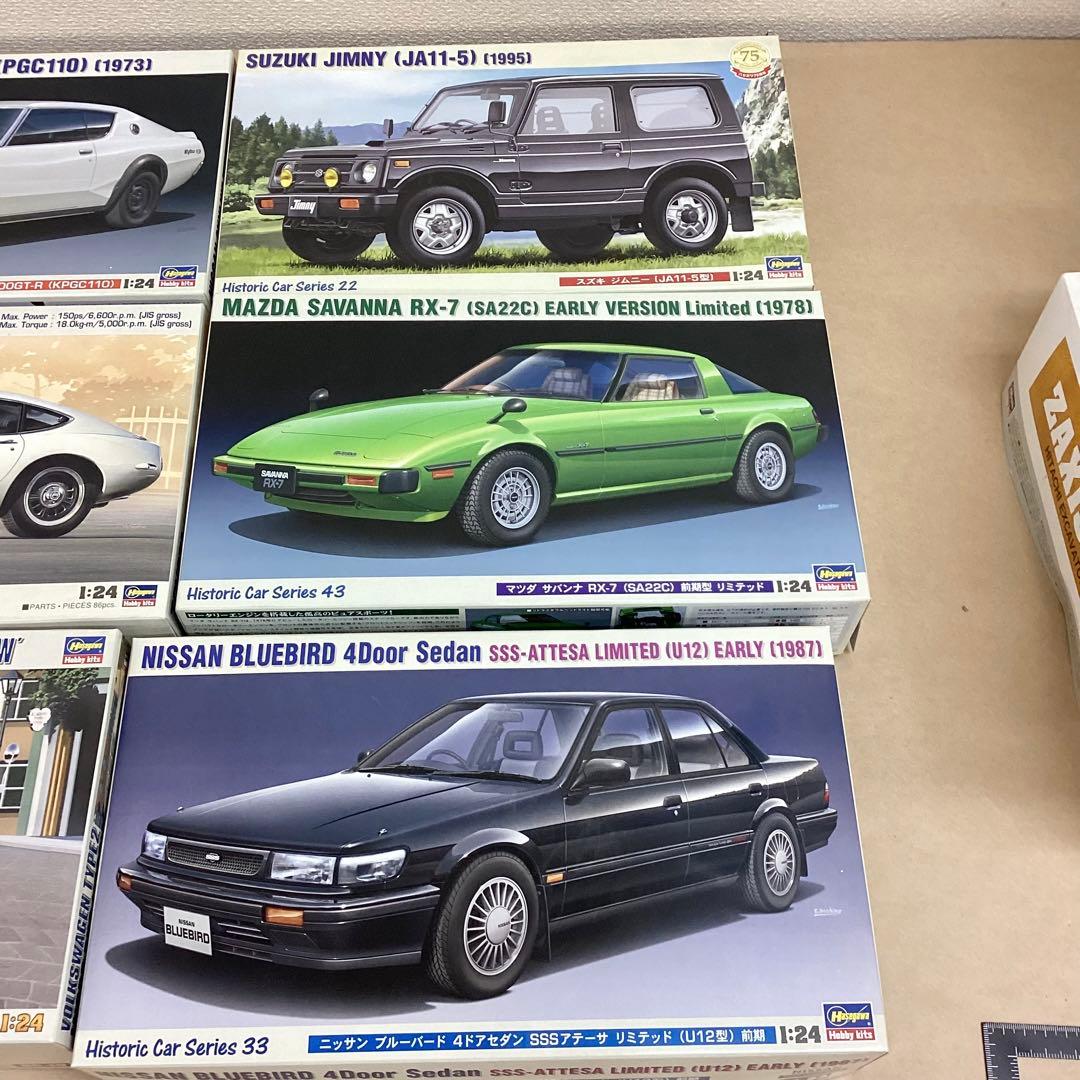 ハセガワ 1/24スケール 旧車・名車プラモ9個セット 未組立品