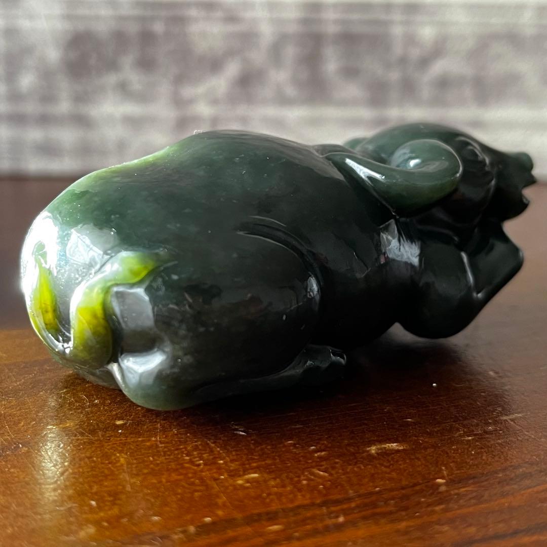 和田玉 ろうかん 青玉 藍青 古翡翠 彫刻 ネフライト 軟玉 アンティーク 希少