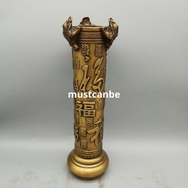 銅器 香筒 蓮華筆筒 香挿 仏堂 置物 工芸品