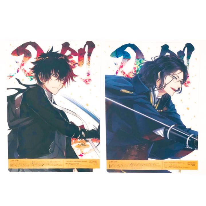 新品★刀剣乱舞【肥前忠広＆南海太郎朝尊】ファミマ★5周年★クリアポスター★セット