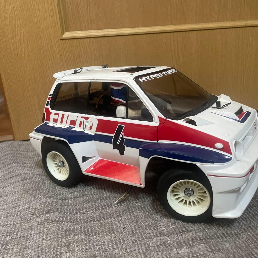 組立塗装済み　タミヤ　HONDA シティターボ　新品タイヤ、ホイールセット