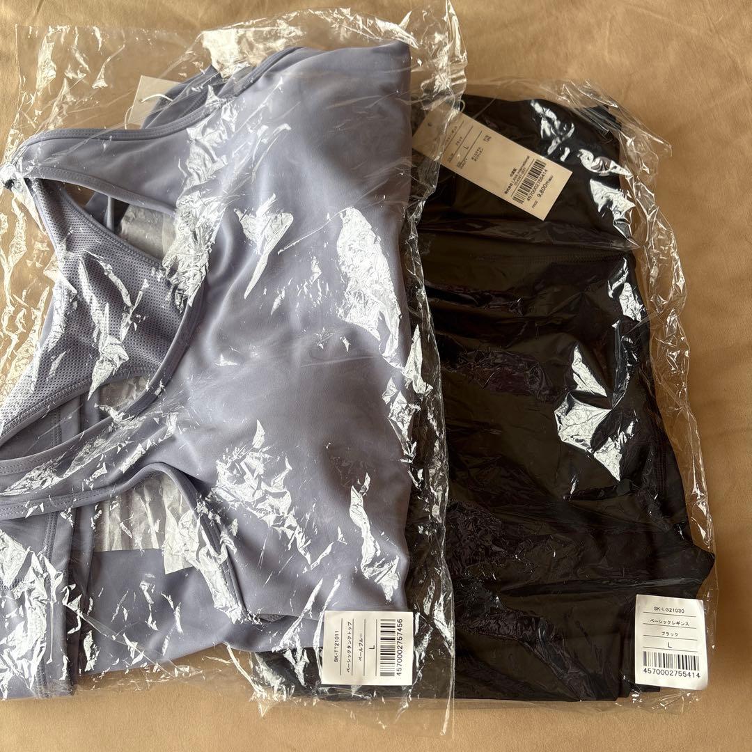 【新品】 LAVA SUKALA ヨガウェア 上下セット　L ペールブルー